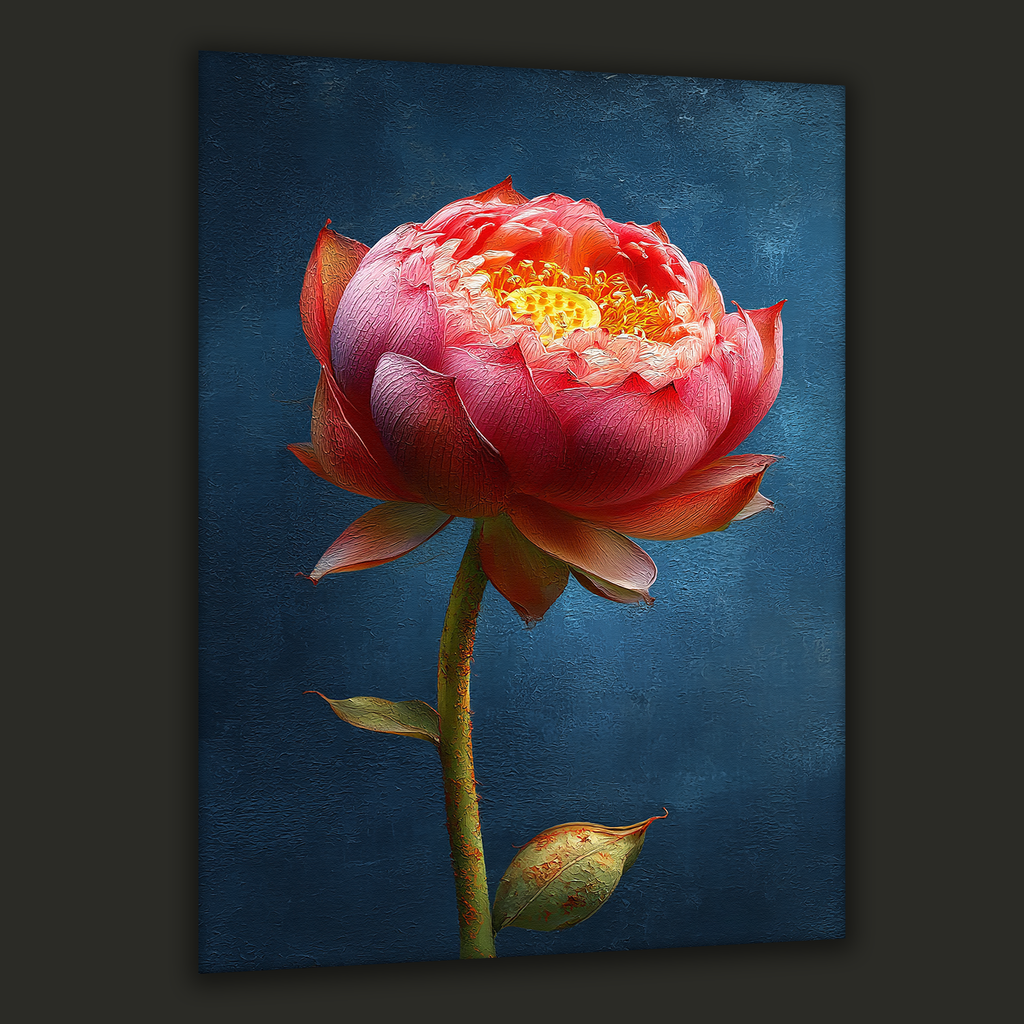 Korean Lotus of Enlightenment Canvas Art