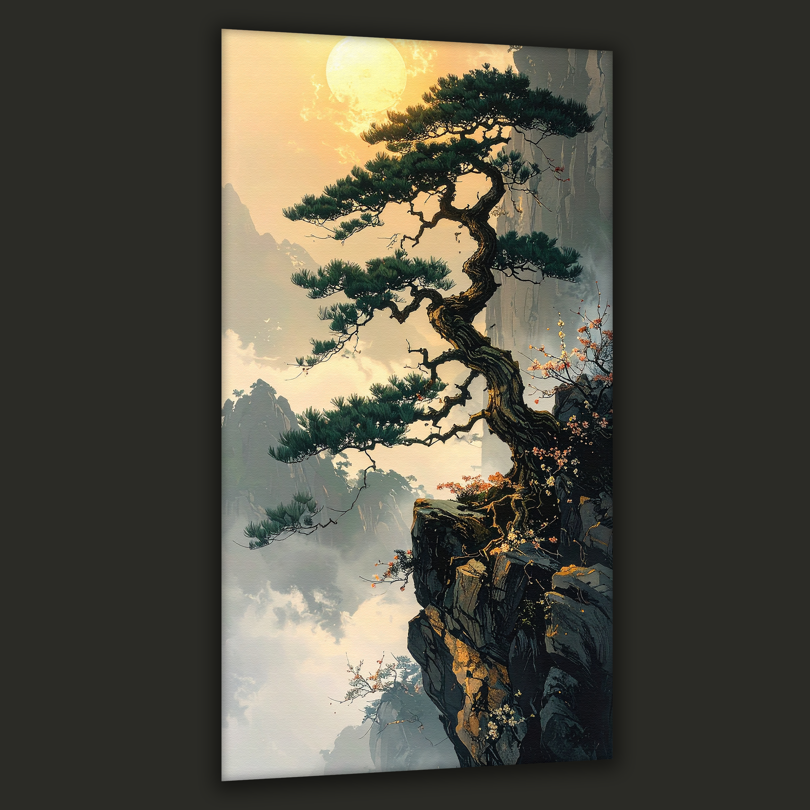 Pine of Dawn Resilience (Portrait Canvas Edition)