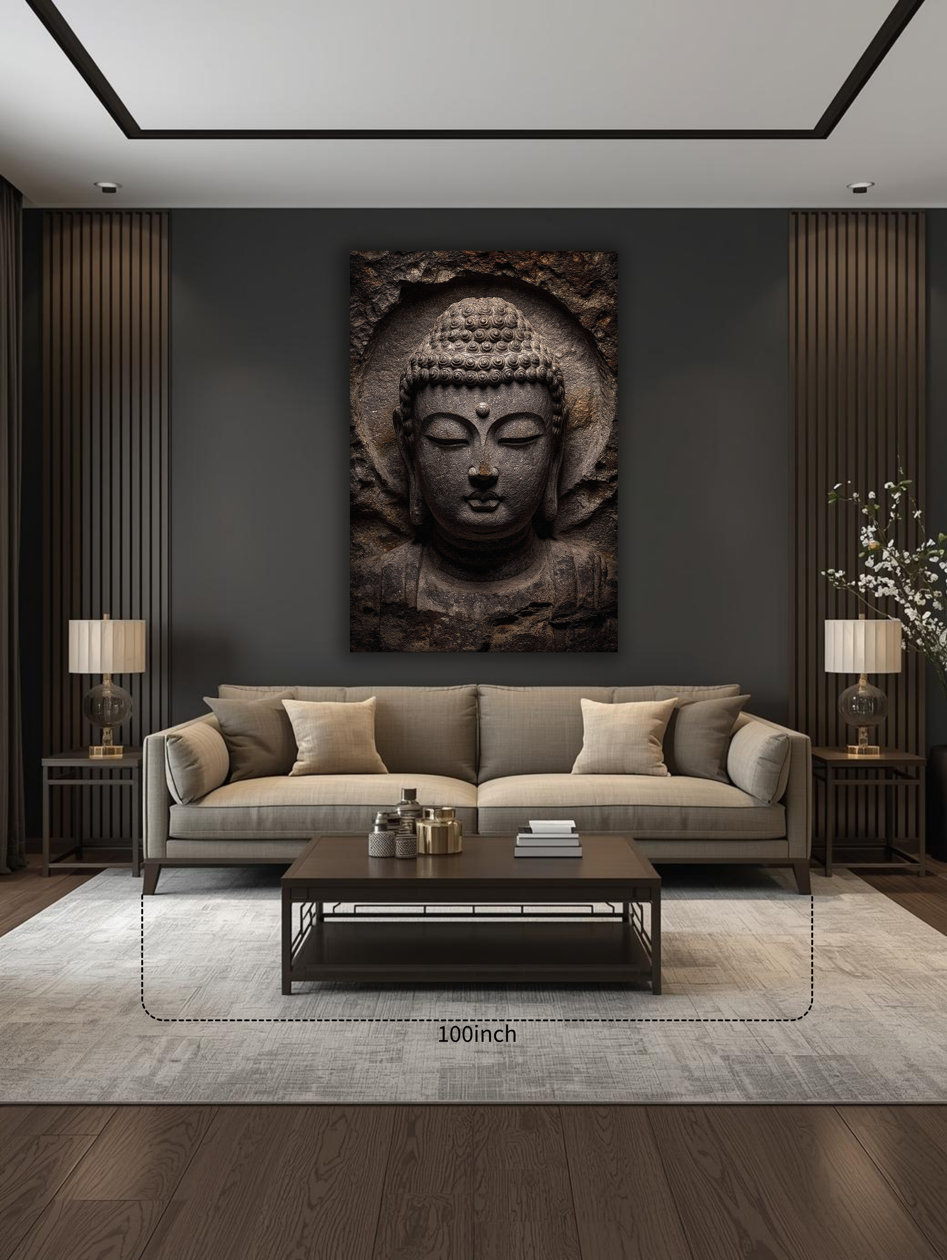 Korean Stone Buddha of Gyeongju Canvas Art