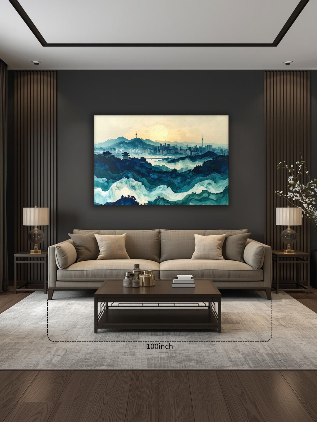 Waves of Seoul – Modern Korean Landscape Canvas Art