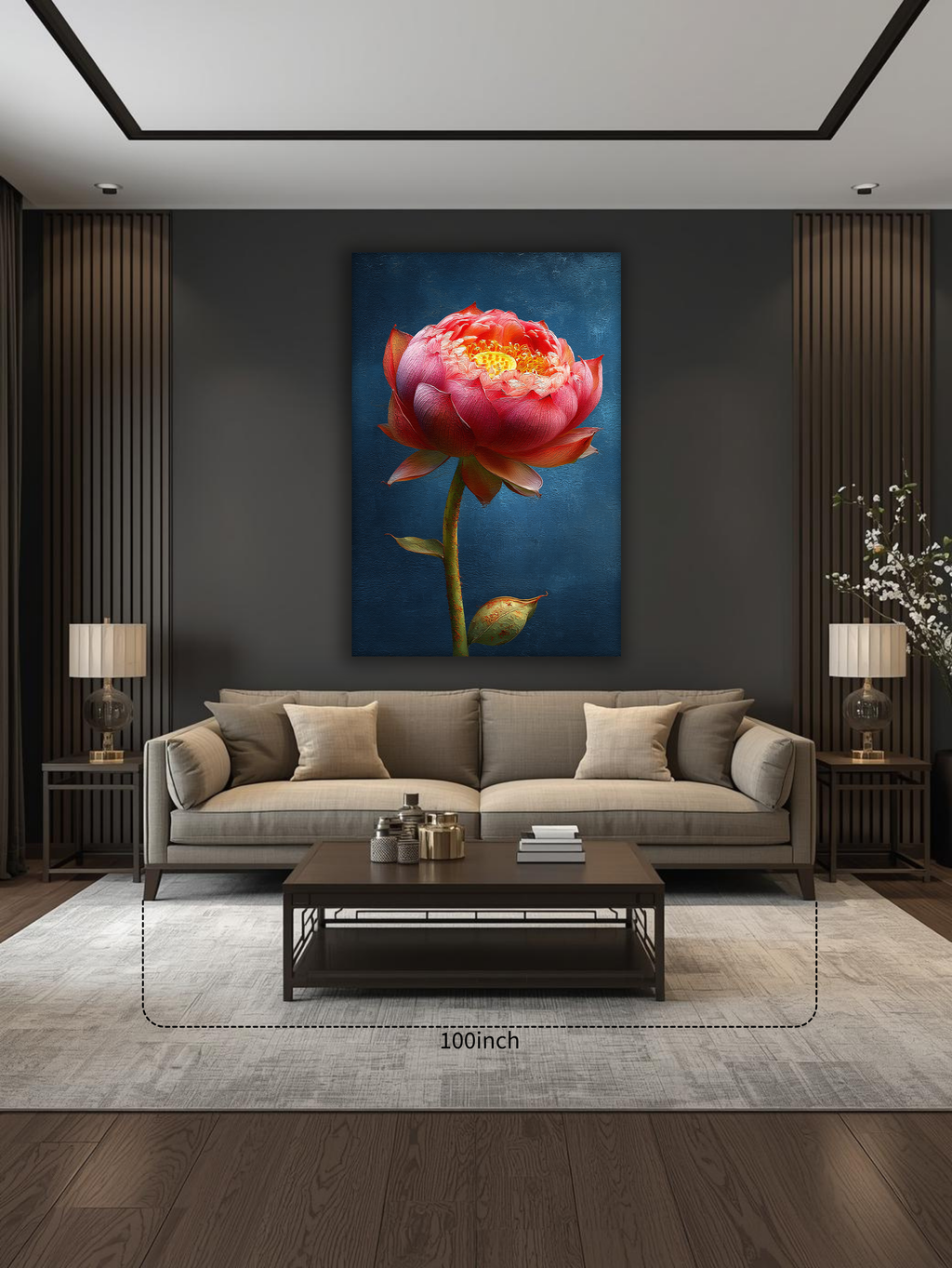 Korean Lotus of Enlightenment Canvas Art
