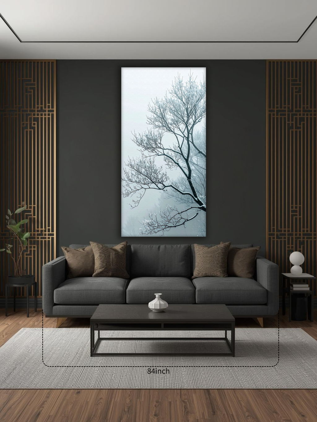 Whisper of Winter Branches (Portrait Canvas Edition)