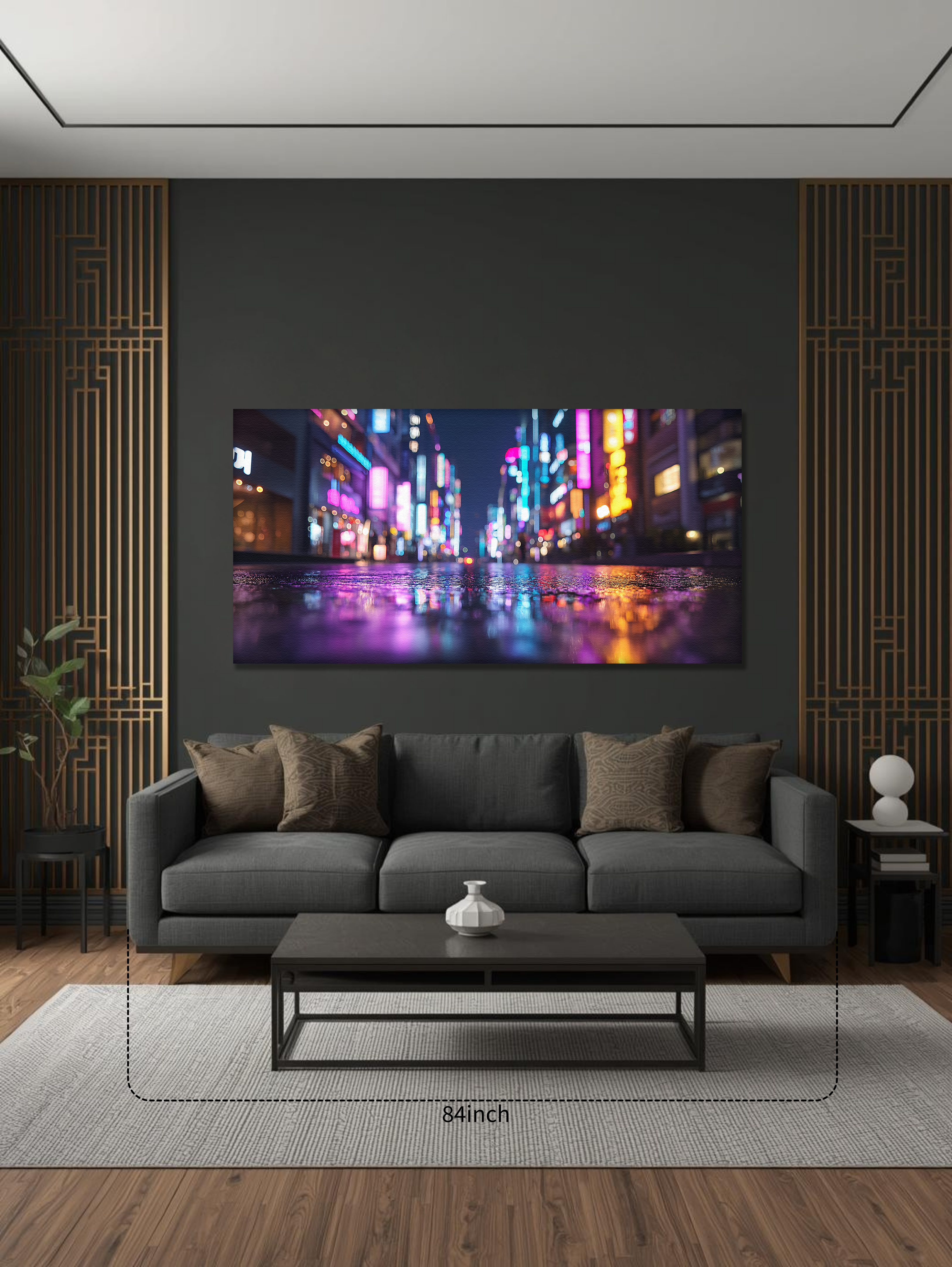 Neon Nights of Seoul (Landscape Canvas Edition)