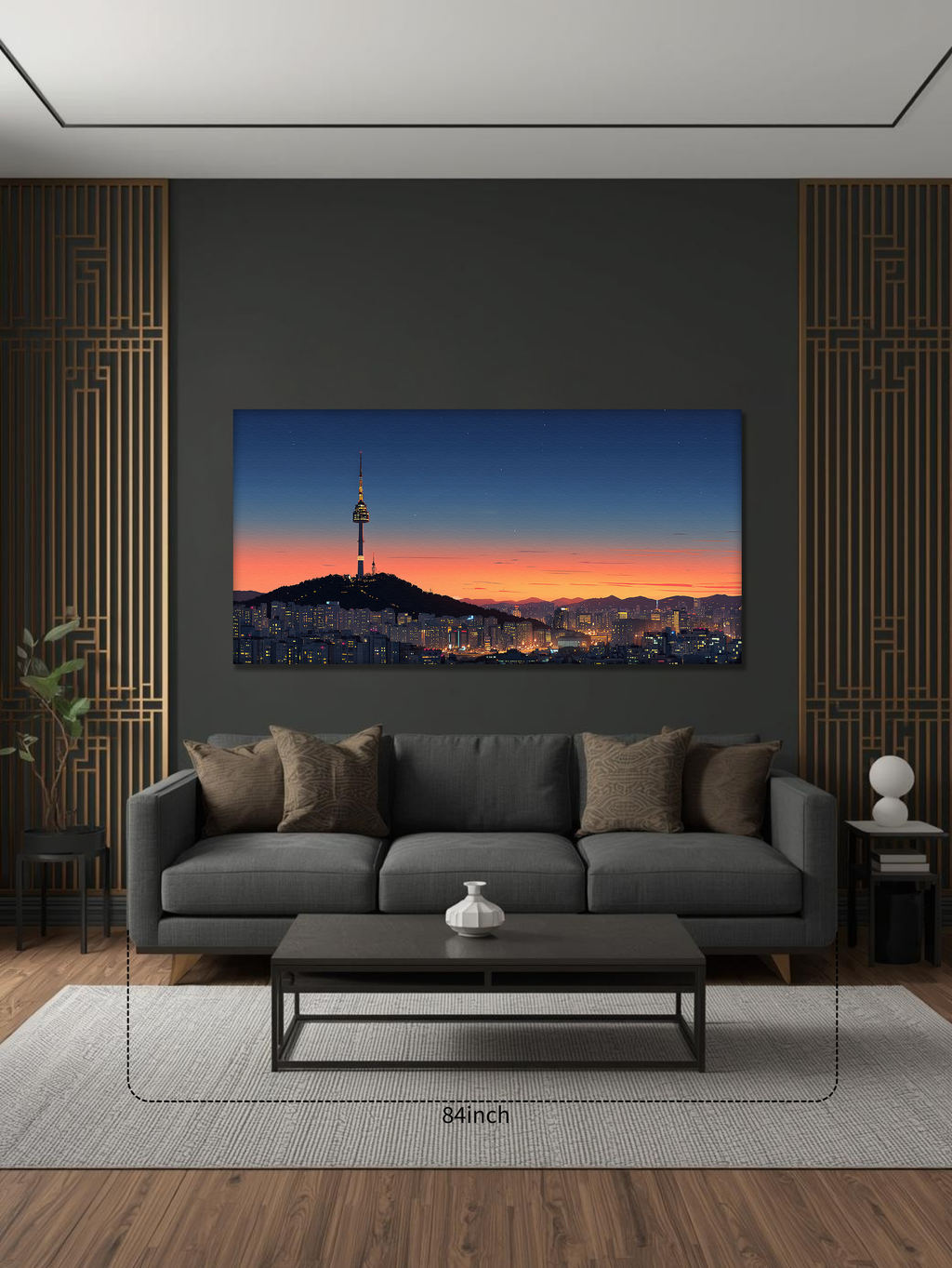 Sunset Over Namsan (Landscape Canvas Edition)