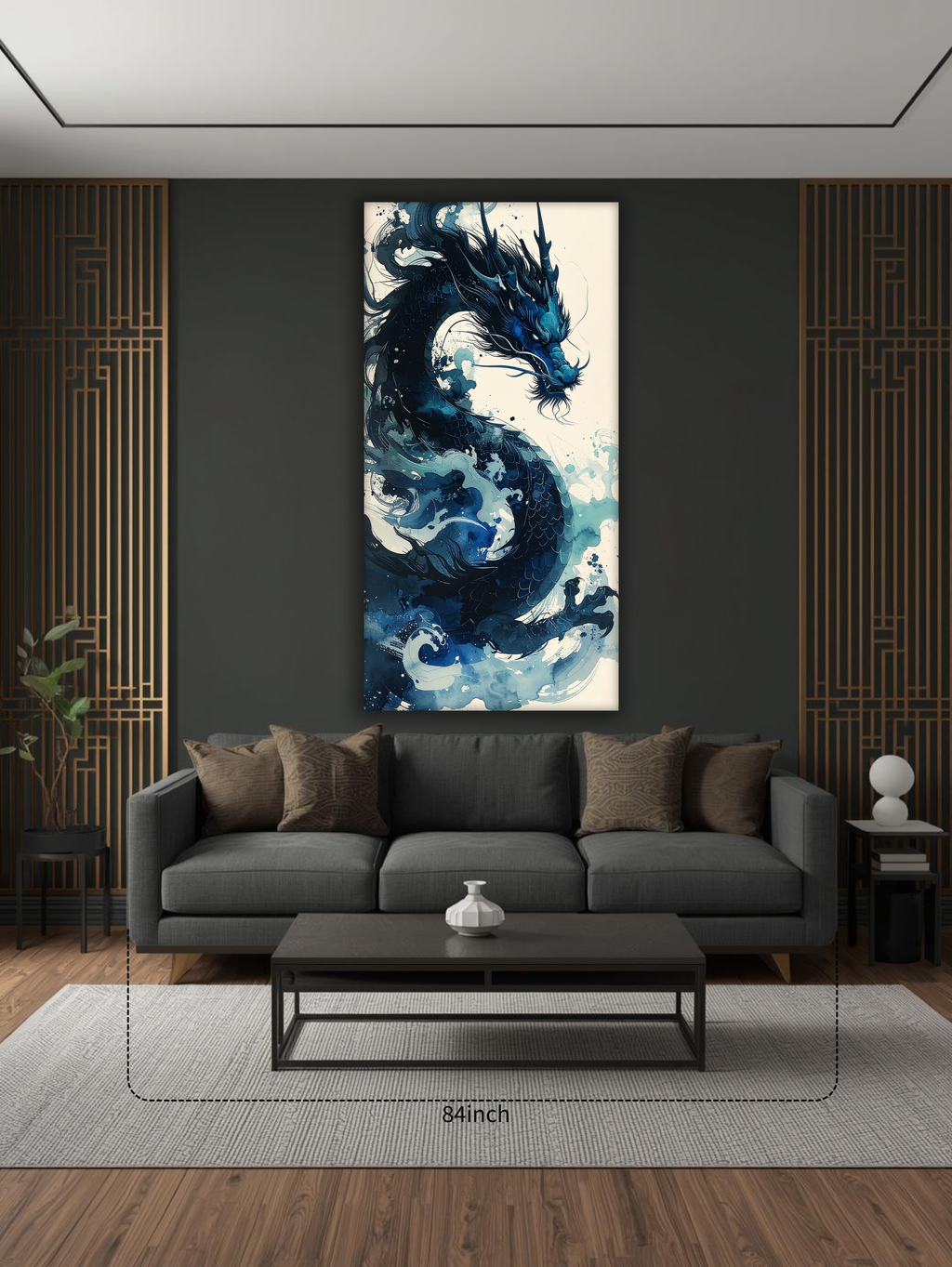 Azure Dragon of the Eastern Sea (Portrait Canvas Edition)