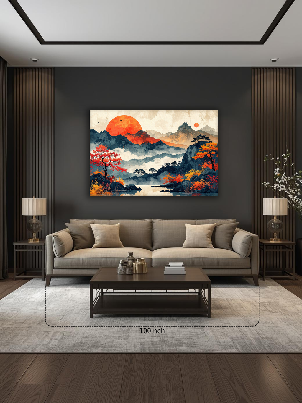 Eternal Dawn over Korean Peaks – Korean Mountain Landscape Canvas Art