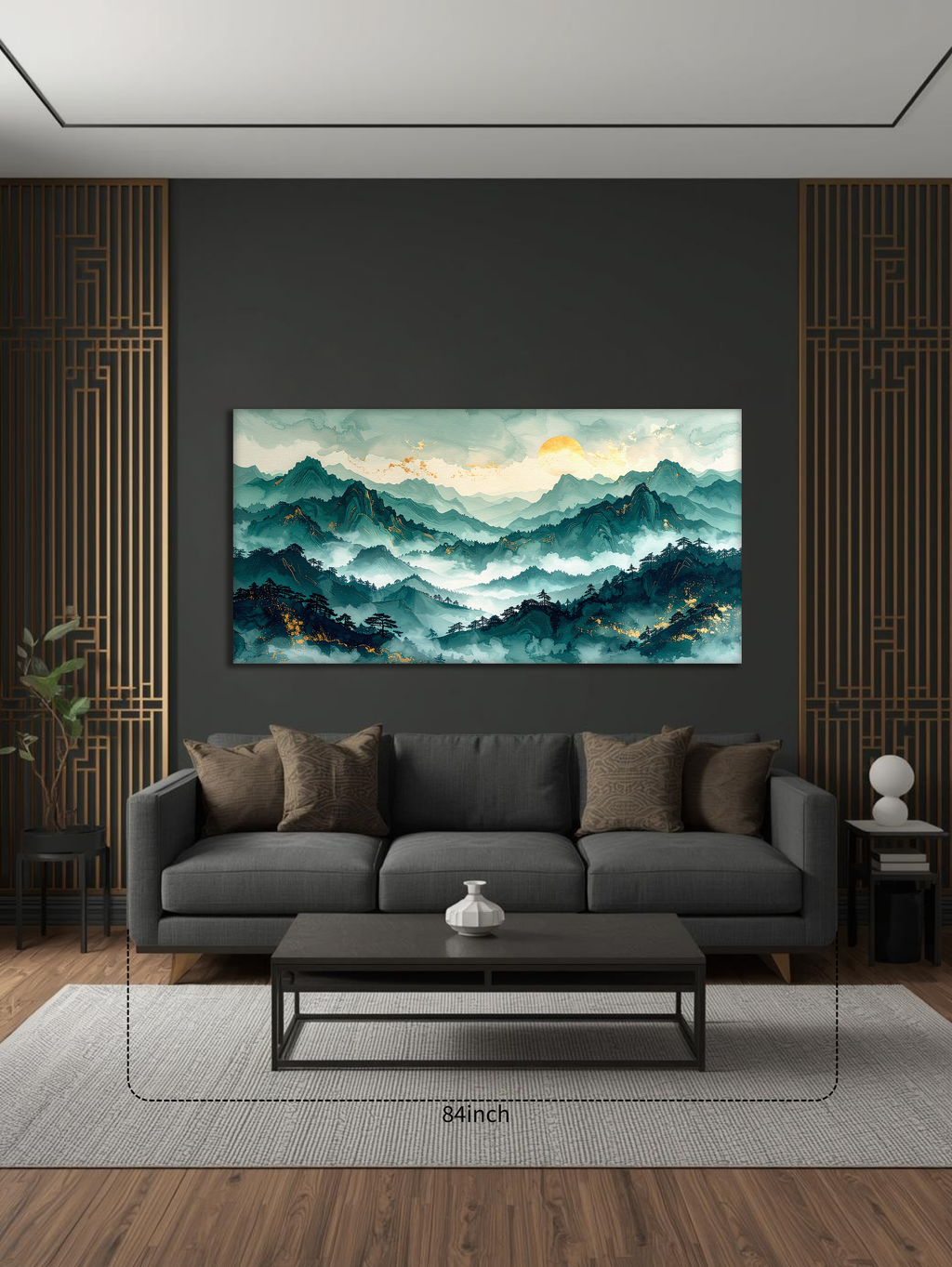 Whispers of the Emerald Peaks (Landscape Canvas Edition)