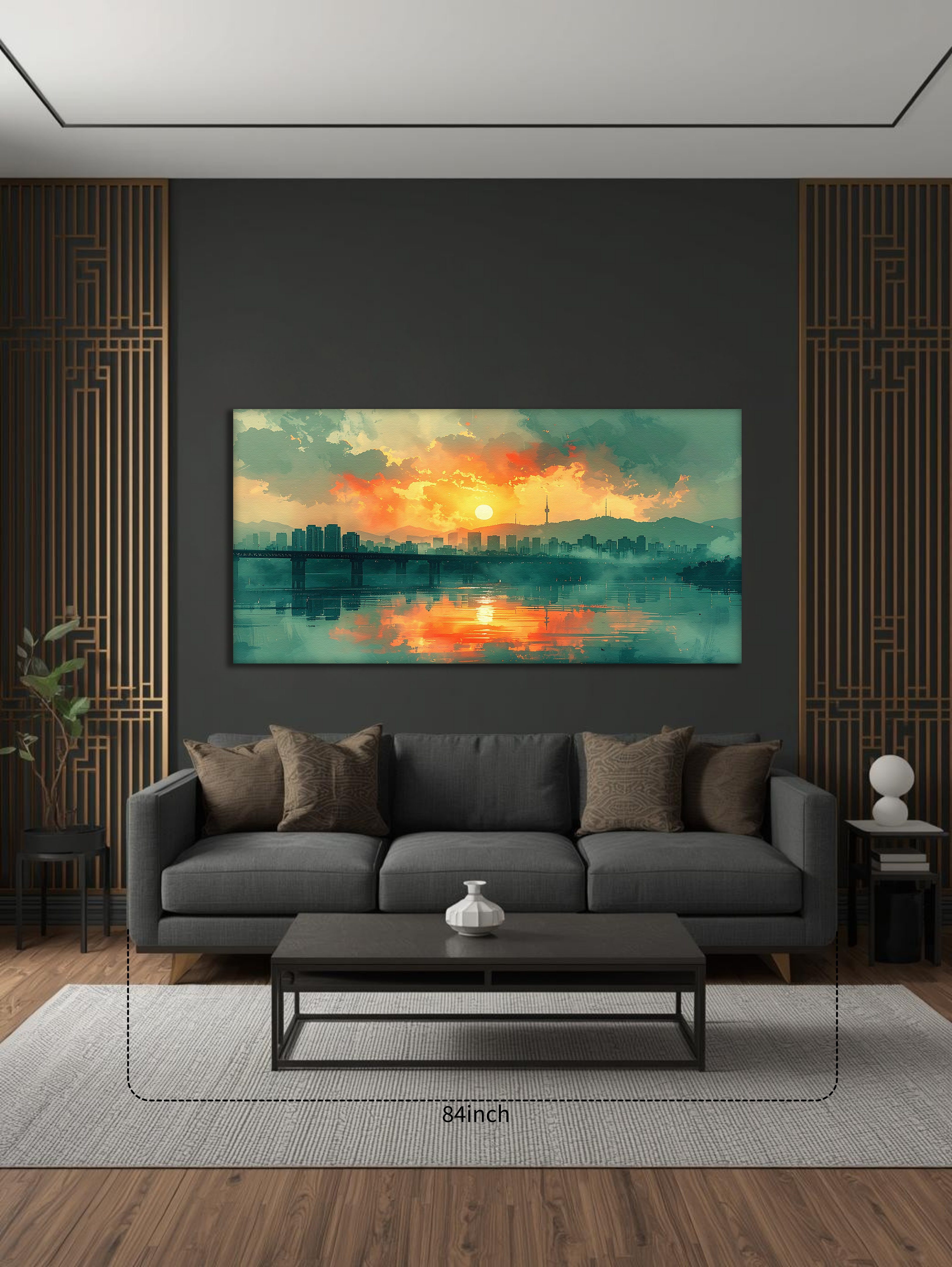 Seoul at Dusk (Landscape Canvas Edition)