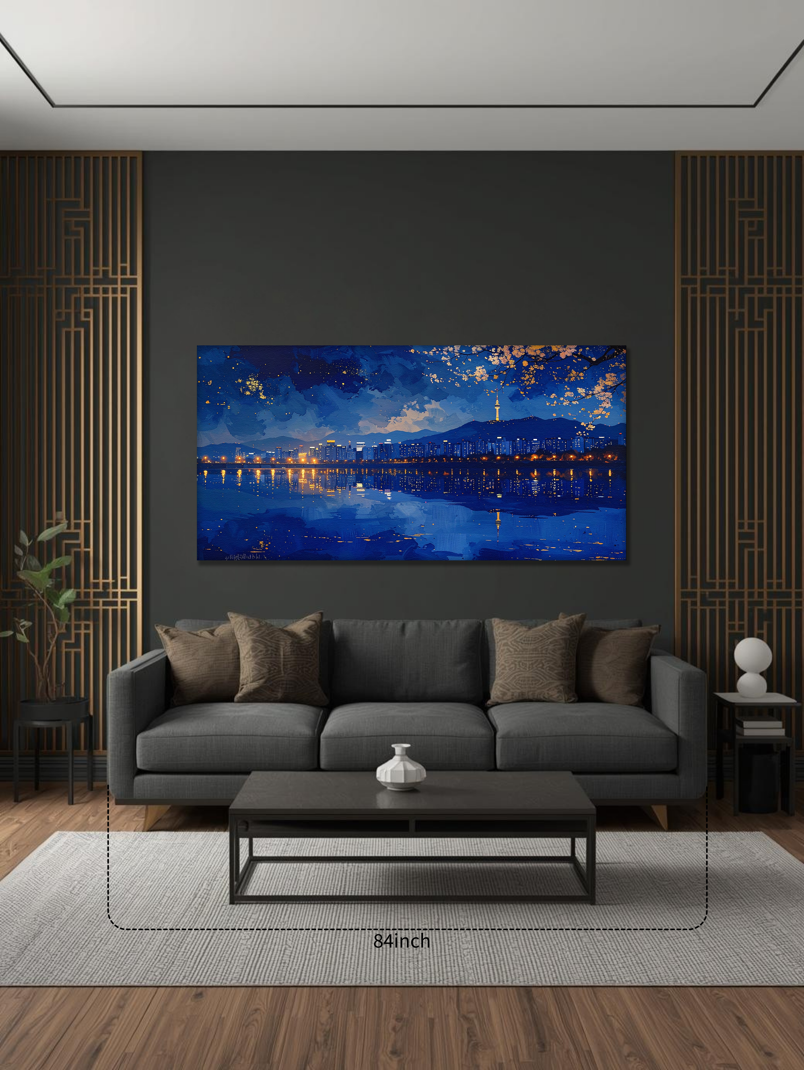 Seoul by Night (Landscape Canvas Edition)
