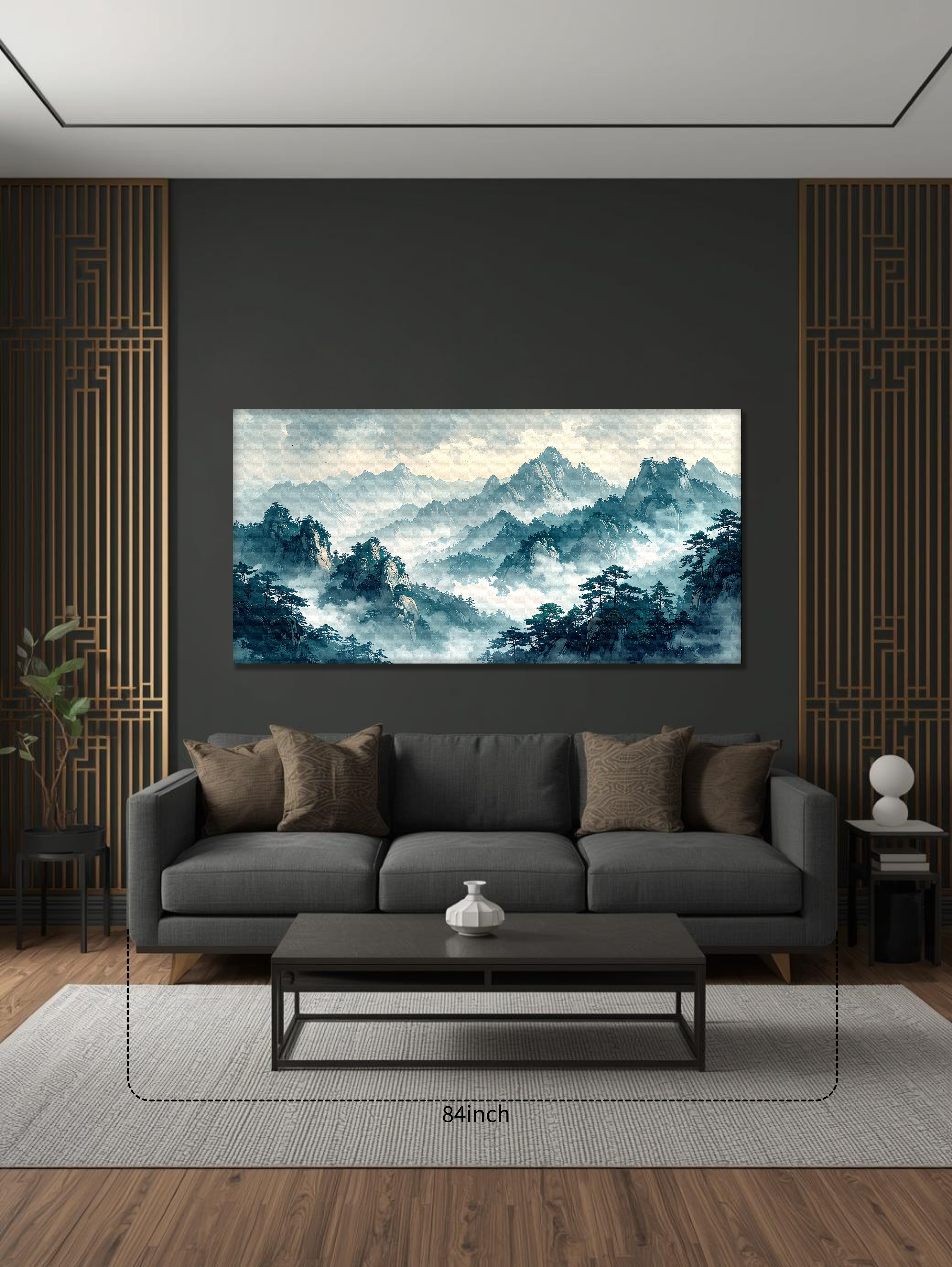 Misty Mountains of Korea (Landscape Canvas Edition)