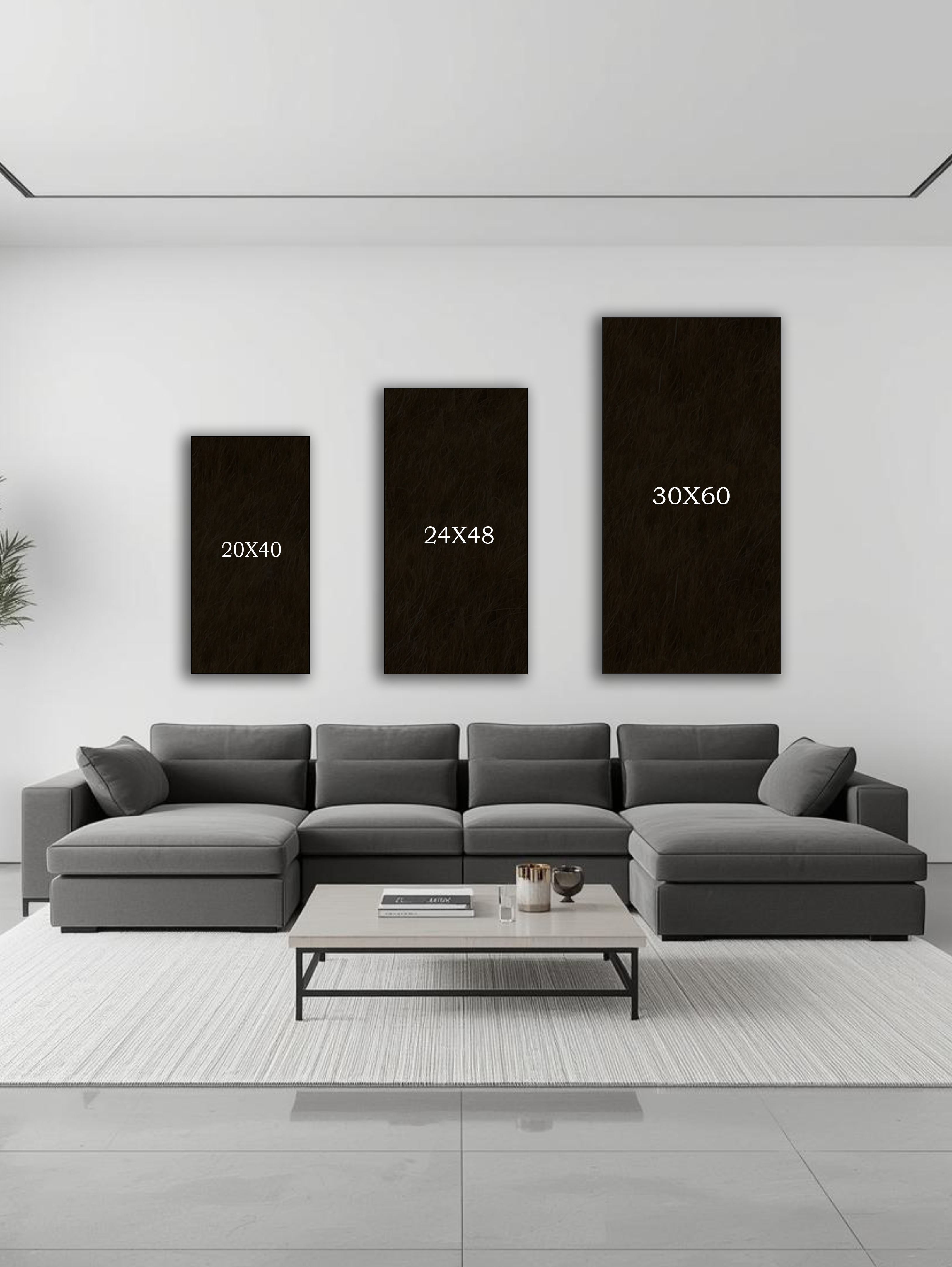 Full Moon over Seoul Nightscape (Portrait Canvas Edition)