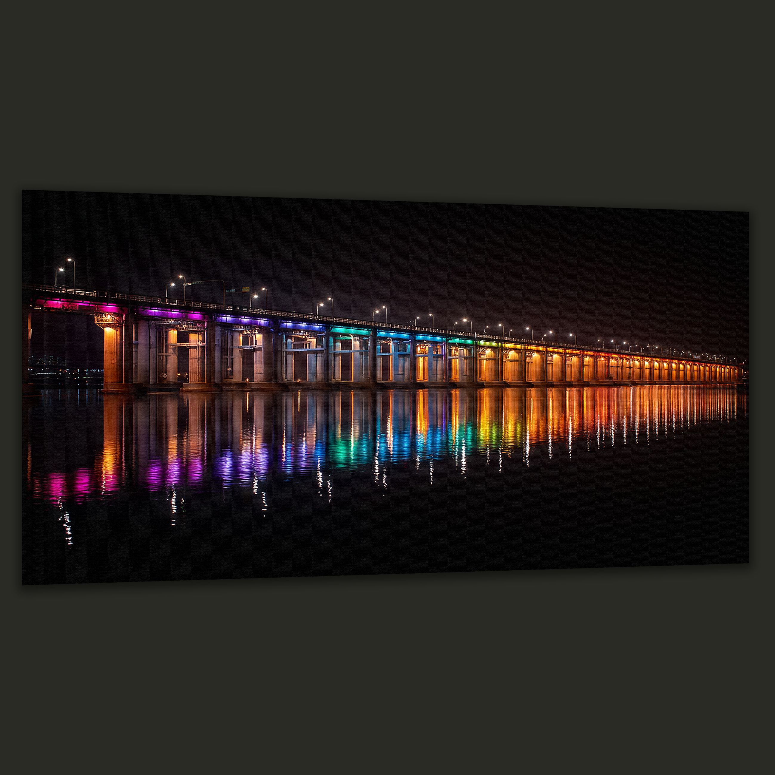 Rainbow Bridge Reflections (Landscape Canvas Edition)