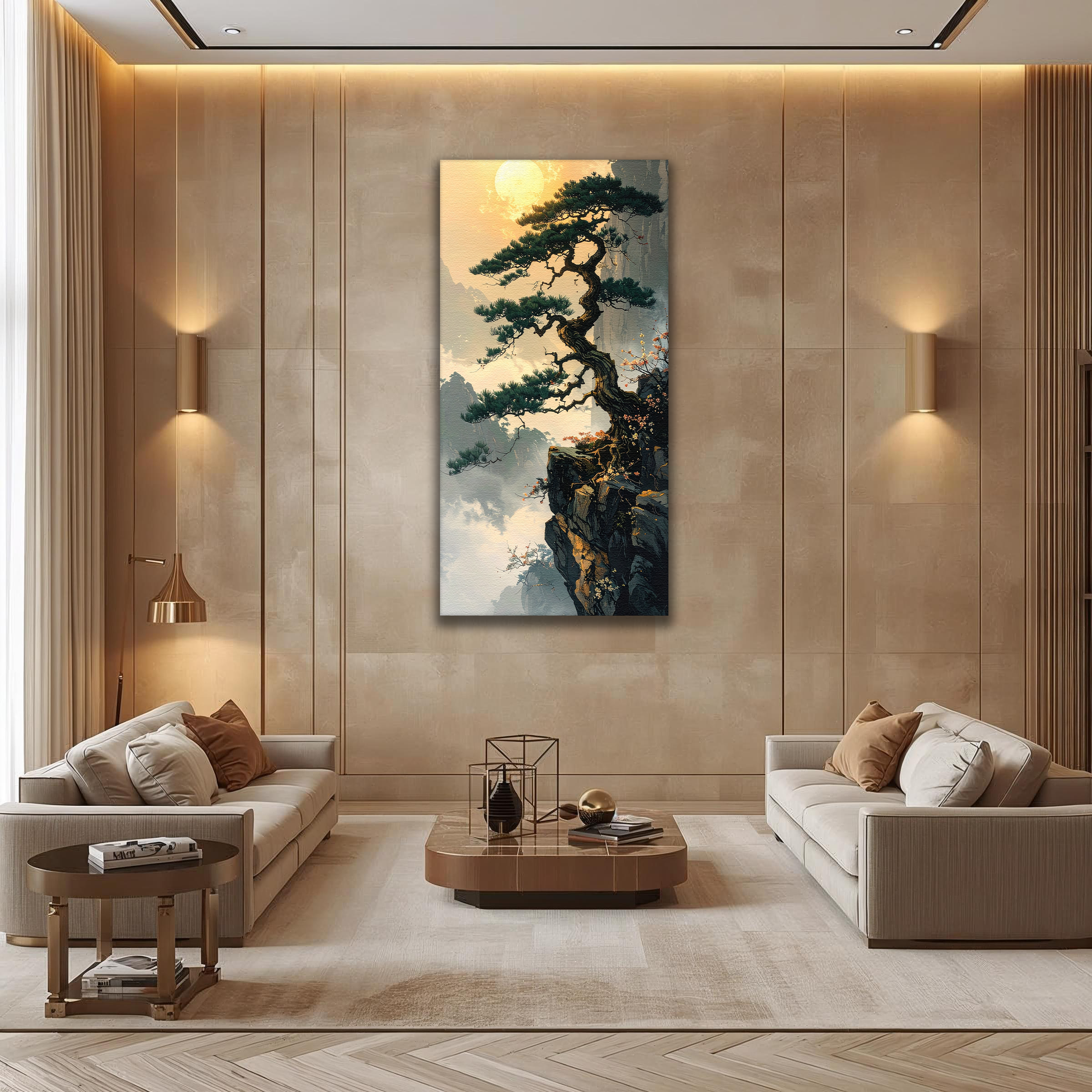 Pine of Dawn Resilience (Portrait Canvas Edition)