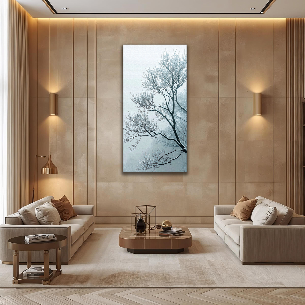 Whisper of Winter Branches (Portrait Canvas Edition)