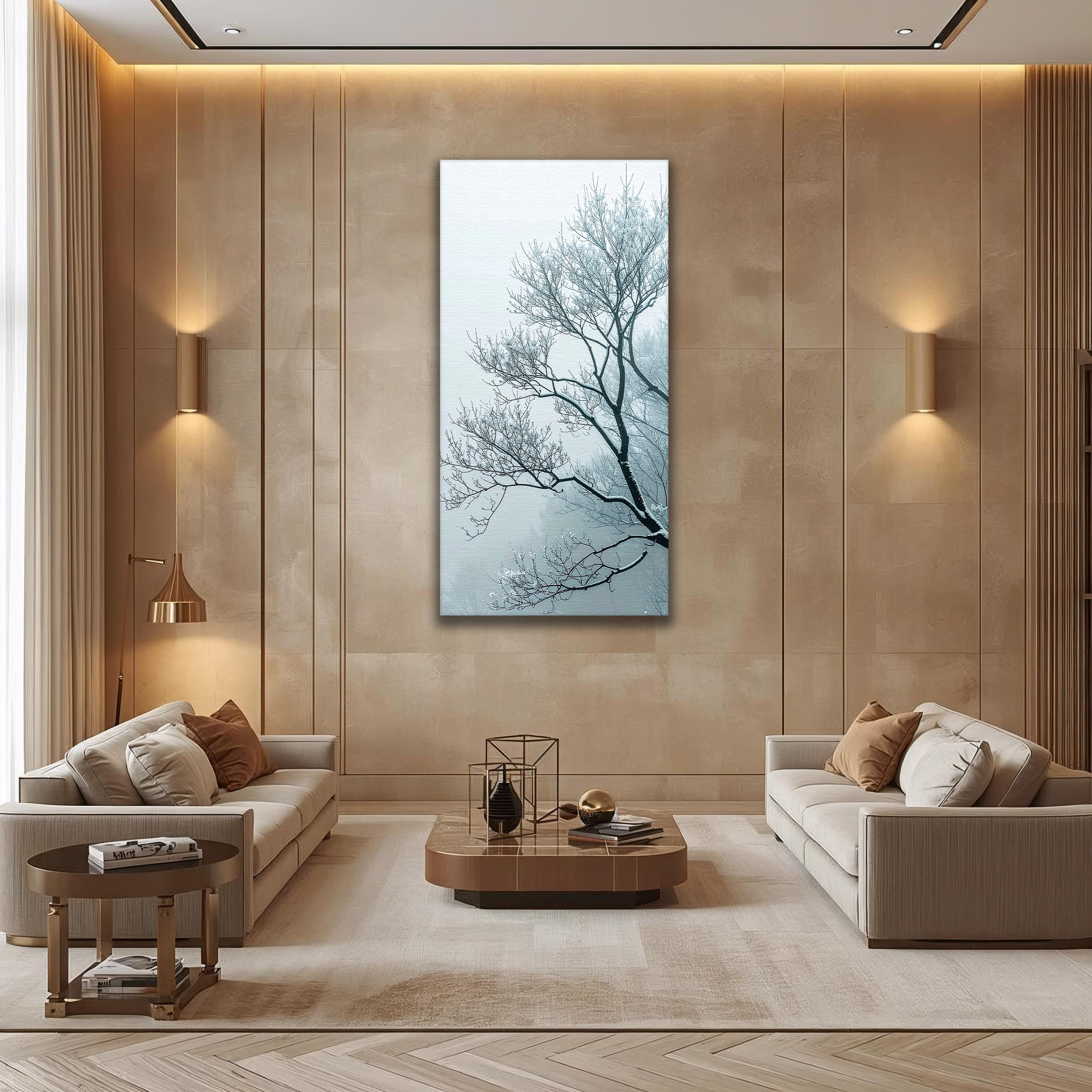 Whisper of Winter Branches (Portrait Canvas Edition)