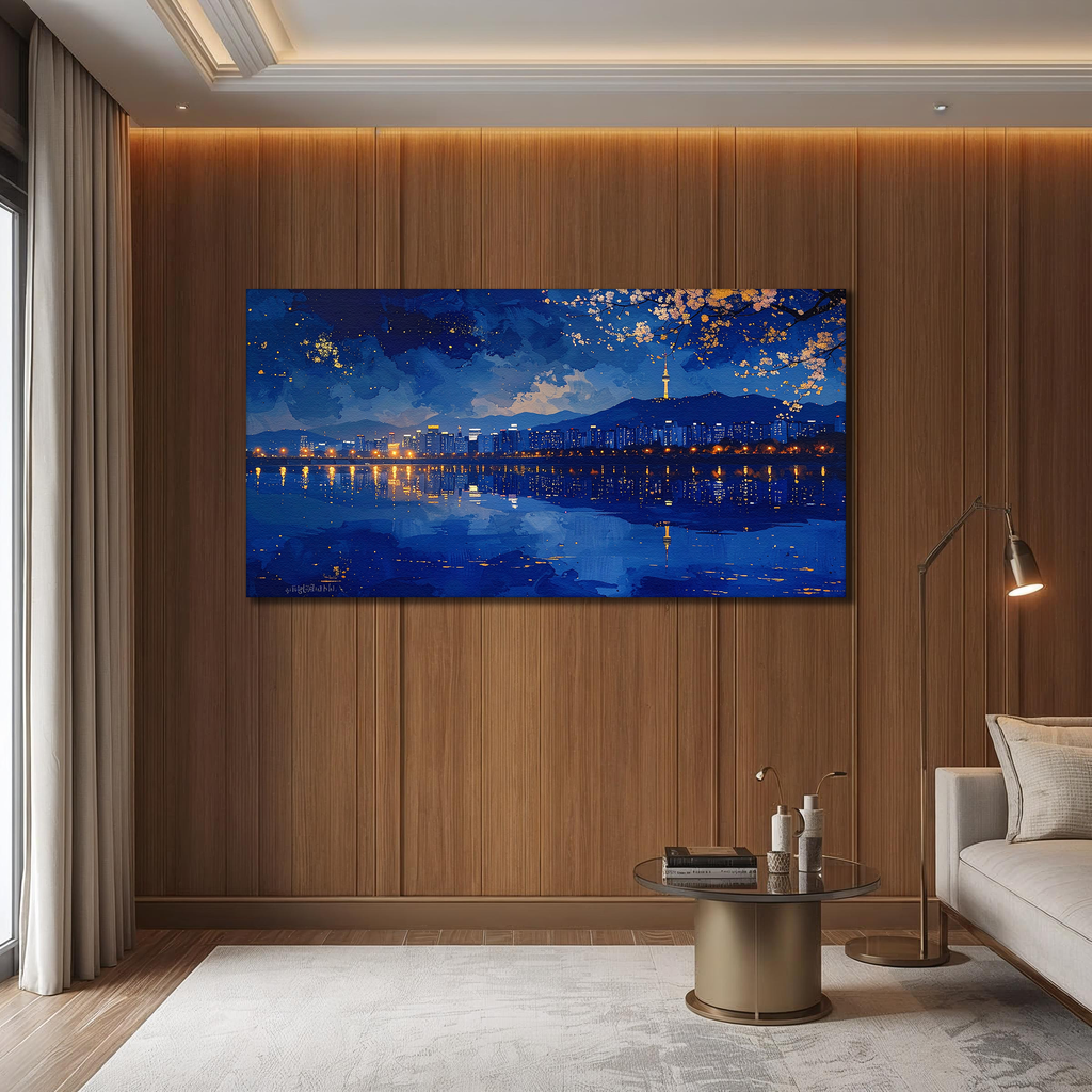 Seoul by Night (Landscape Canvas Edition)