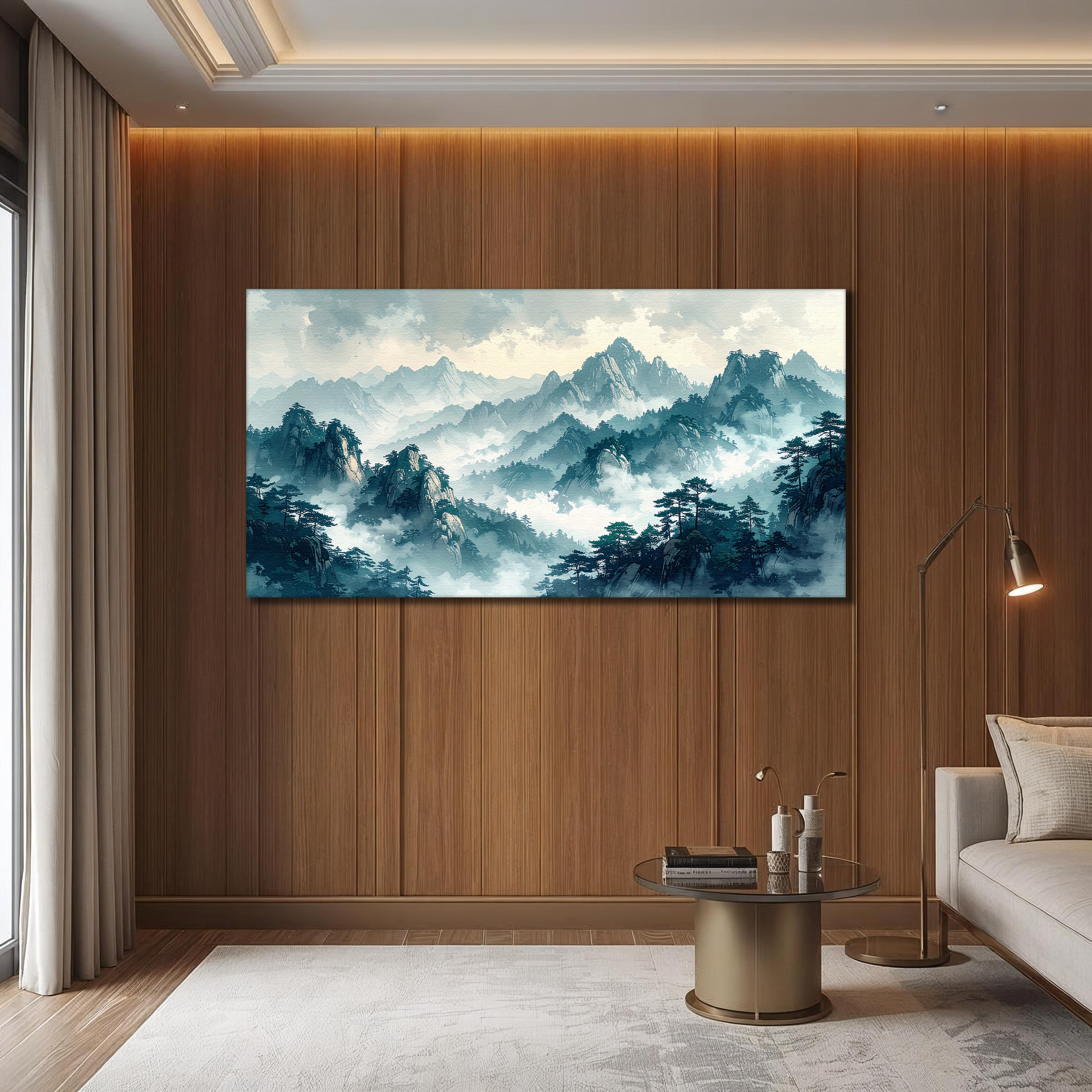 Misty Mountains of Korea (Landscape Canvas Edition)