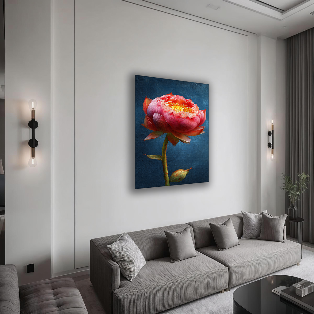 Korean Lotus of Enlightenment Canvas Art