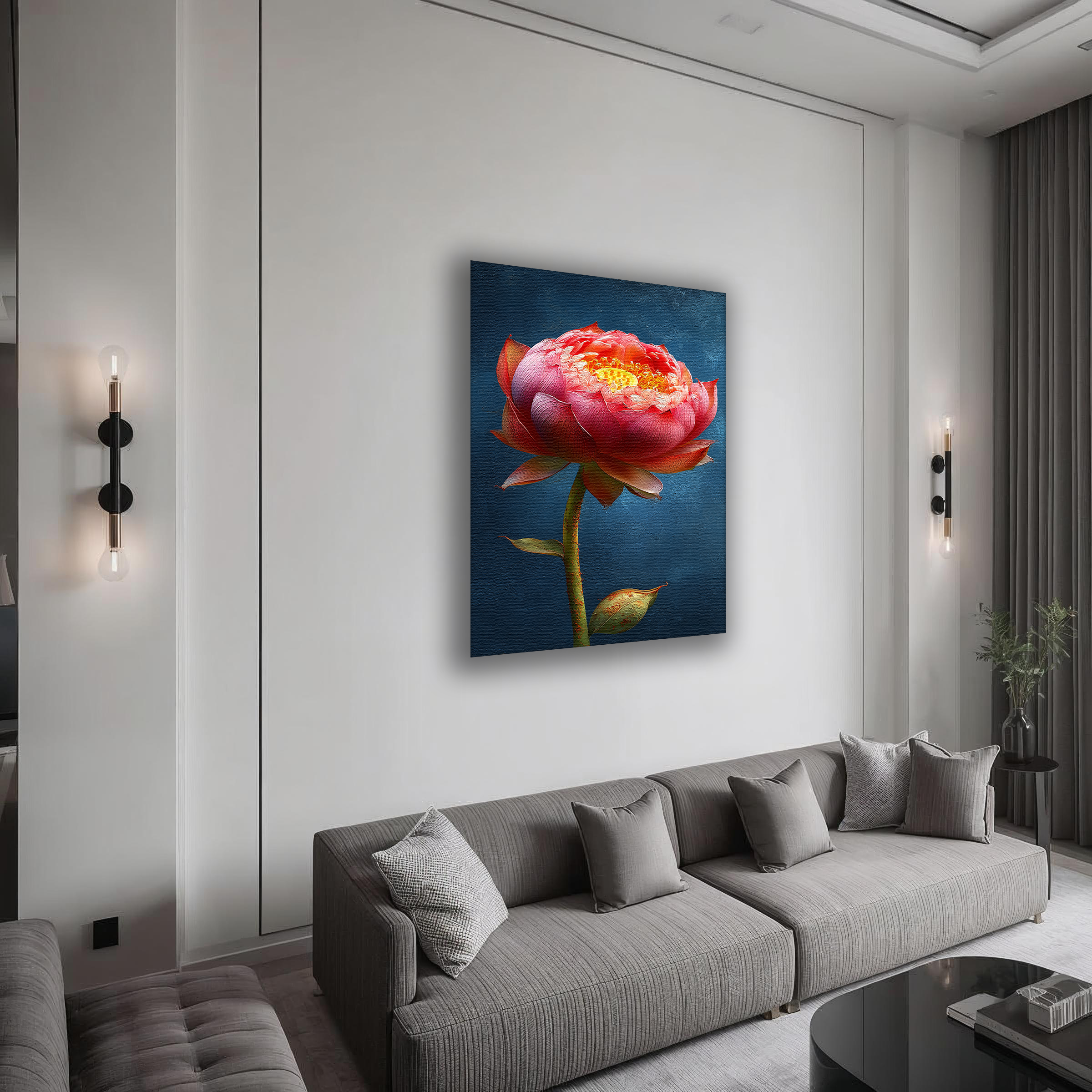 Korean Lotus of Enlightenment Canvas Art