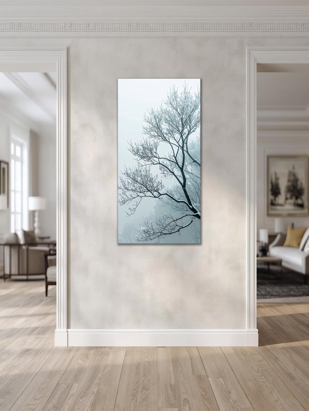 Whisper of Winter Branches (Portrait Canvas Edition)
