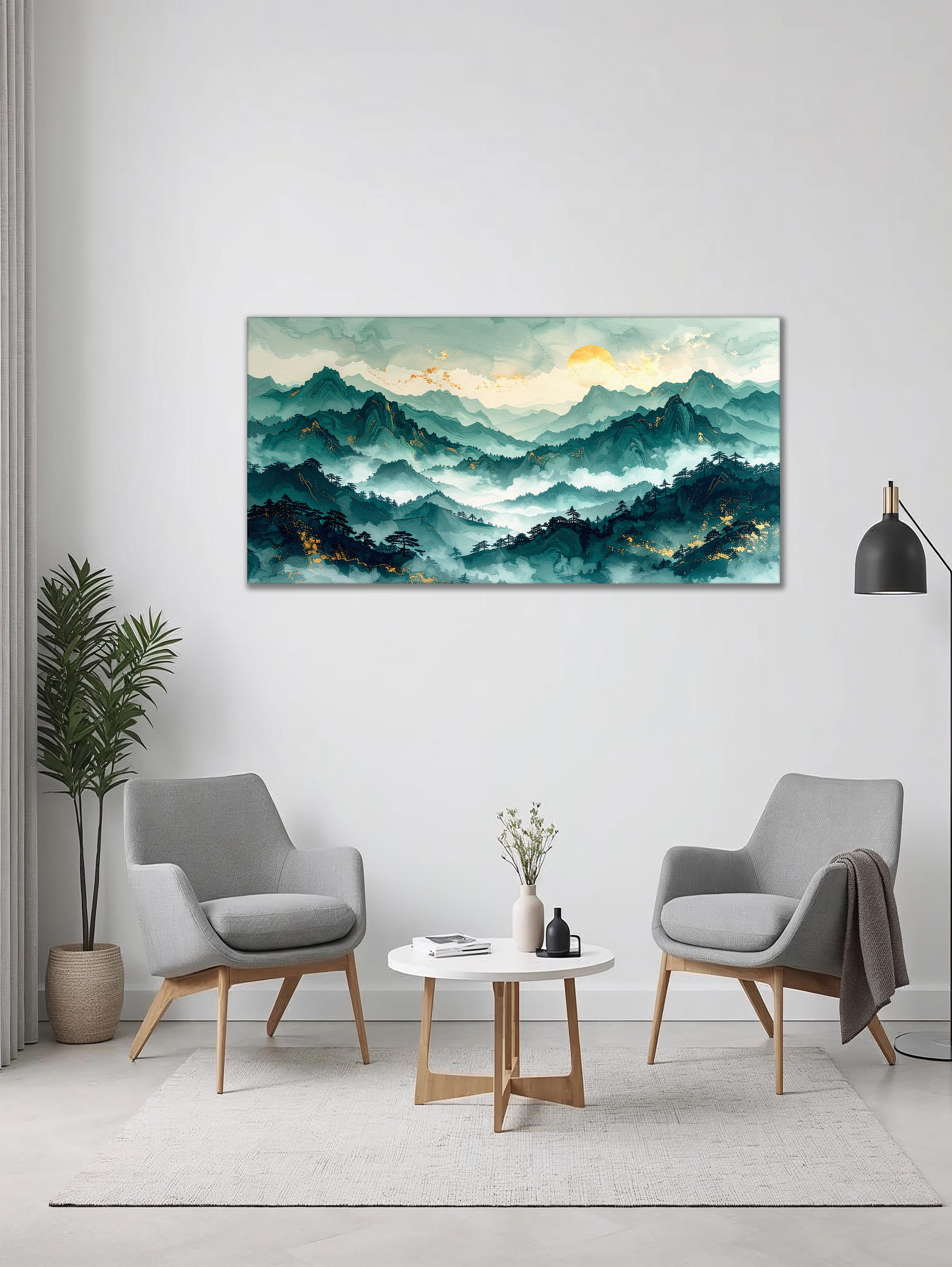 Whispers of the Emerald Peaks (Landscape Canvas Edition)