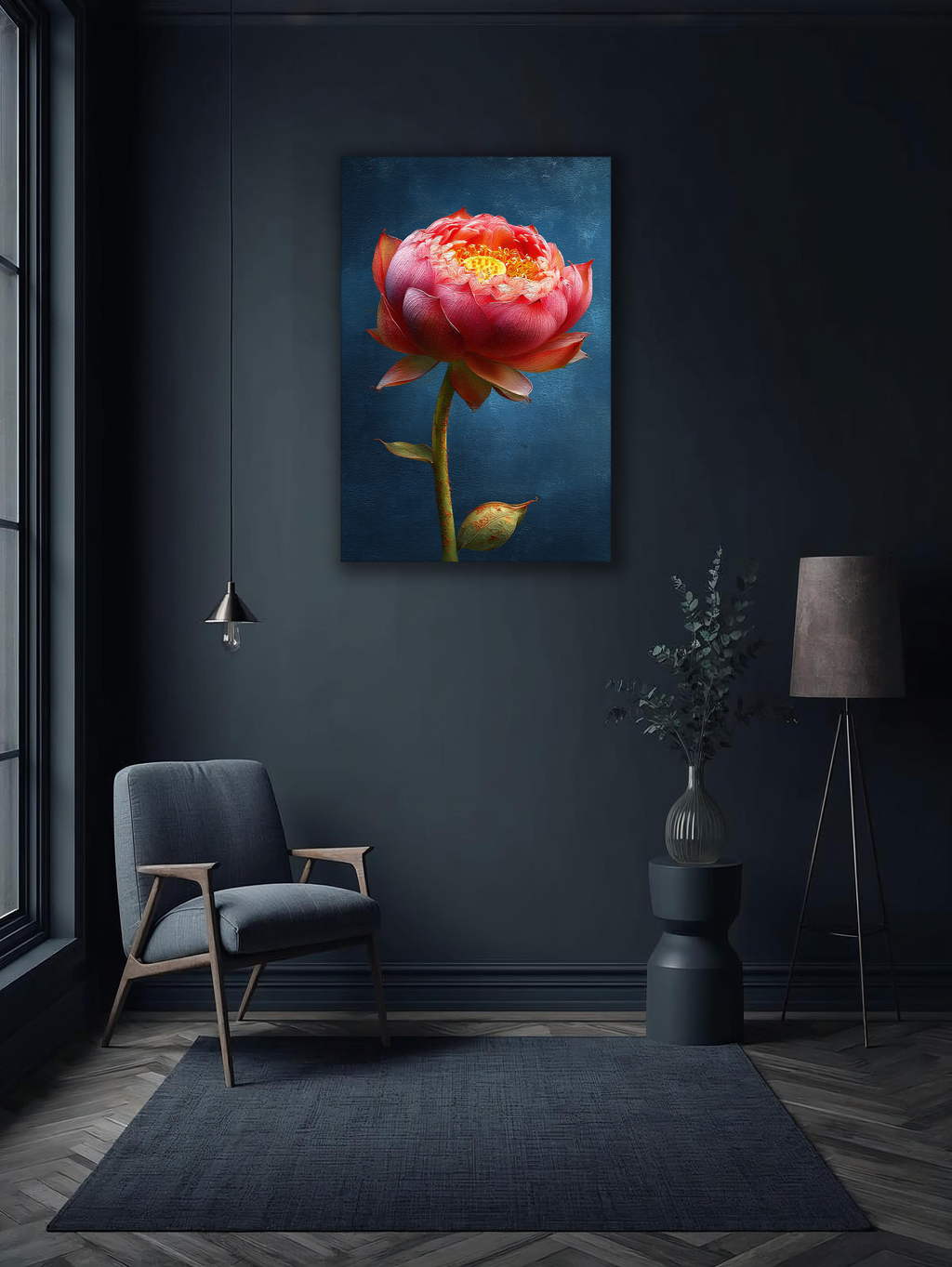 Korean Lotus of Enlightenment Canvas Art