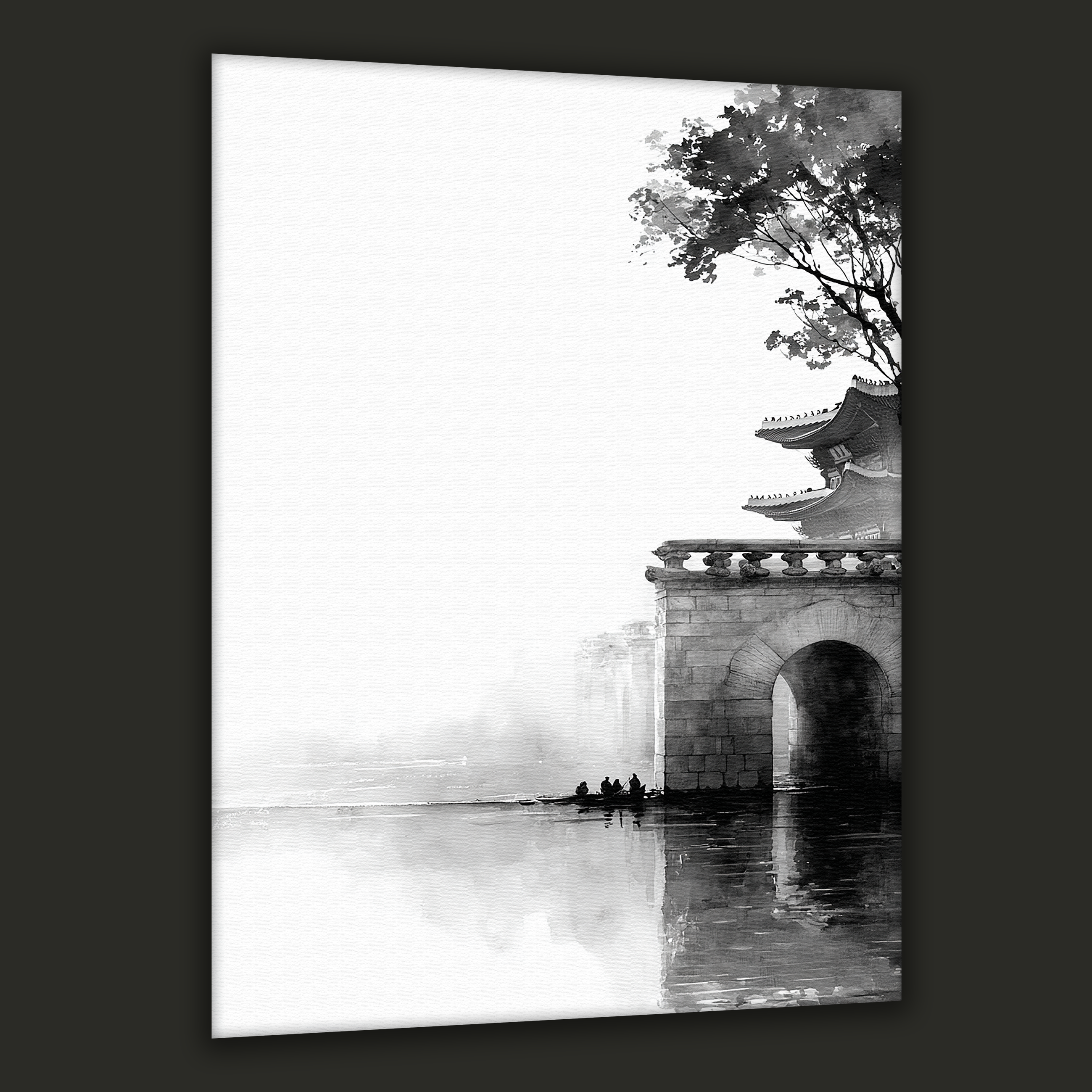 Korean Heritage Gate of Reflection Canvas Art